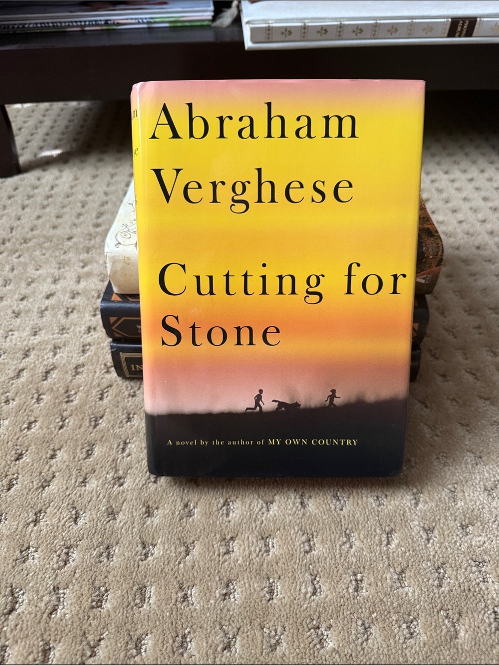 Cutting for Stone by Abraham Verghese - Yellow Gradient Hardcover